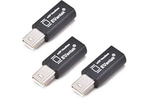 EVanlak Mini DisplayPort Headless Ghost Display Emulator for PC 4K DP Dummy Plug (fit Headless 1080-3840x2160@60hz)-3P