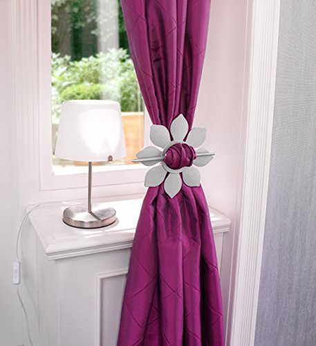 Ruco V523 Raffhalter „Sonnenblume“, 2-er Set, silber - 2