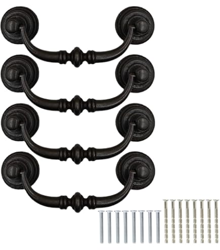 Lot De 3 Poignées Tiroir En Acier Inoxydable - 9,5 X 1,1 X 2 Cm - Couleur Argent - Marque Uxcell