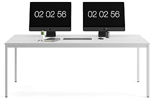 ‎FURNI24 furni24 Schreibtisch-Stahl 120x60x75cm, Grau, TÜV/GS-Einfache Montage, Arbeitstisch, Bürotisch, Küchentisch, Esstisch, Druckertisch Büro-Möbel Arbeitszimmer Computertisch Gaming-Tisch Mehrzwecktisch