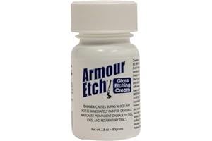 Armour Etching Cream For Glass and Mirrors Is Safe and Easy To Use. (Lot of 2)