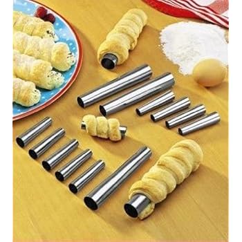 MUXHELL 36-teiliges Cannoli Backformen Set - Für Perfekte Schaumrollen & Croissants