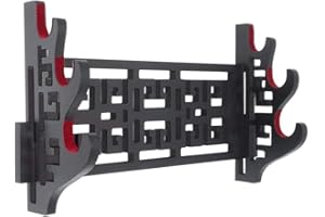 Z-fiber Support d'épée Support Mural Velours rembourré Katana Support samouraï Porte-épée présentoir Dragon Cintre,3 Tier