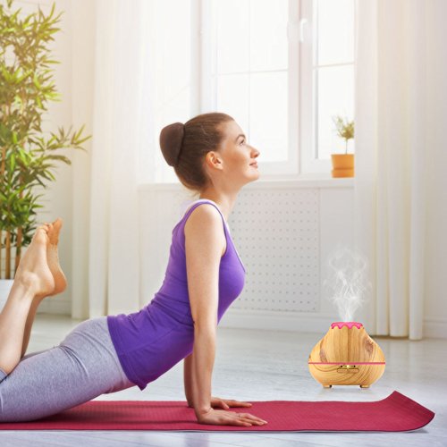 NexGadget Aroma Diffuser, Holzmaserung Luftbefeuchter 150ml Ultraschall Humidifier Duftzerstäuber Essential Oil Diffuser Purifier für Schlafzimmer,Yoga, Büro, Baby-Raum,SPA, Massage Salon - 6