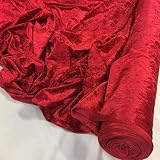 telas rojas Terciopelo Arrugado Tejido Manualidades Elástico Apariencia terciopelo 150 cm Material