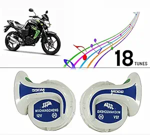 Vocado Mocc 18 in 1 Digital Tones Bike Magic Horn Set of 2-Yamaha FZ-S
