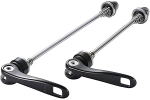 Neuocean 1pair Bike Quick Release Skewer Front Rear Hub, Ultralight Bicycle Quick Release Wheel Nuts Front and Rear Skewers for MTB Road Mountain Bike