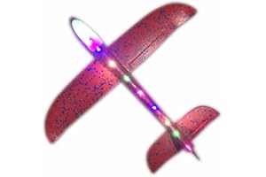 Stronrive Avion en Mousse légère Lancer des Jouets d'avion Planeur avec Avion Planeur en Mousse de Dessin animé léger Bricolage pour Enfants Cadeau d'anniversaire de Noël