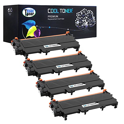 Cool Toner 4 Pack 2,600 seiten kompatibel Toner fuer TN-2220 TN-2210 Kompatibel für Brother MFC-7360N HL-2250DN HL-2135W HL-2240D MFC-7460DN DCP-7065DN HL-2270DW