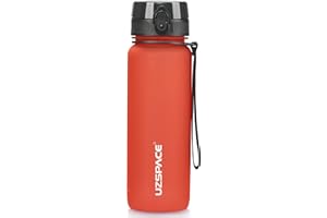 UZSPACE Sports Water Bottle 500ml/800ml/1L/1.5L, BPA Free Tritan Leakproof Reusable Water Bottles With Strainer for Adults Kids School Gym Running Outdoor
