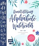 Image de Handlettering Alphabete Watercolor: Feine Buchstaben mit Pinsel und Brush Pen