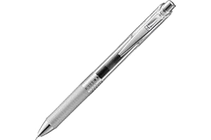 Żelowy długopis kulkowy Pentel Energel Pure BLN75TL-AX, czarny, szerokość linii 0,5 mm, igłowa końcówka, mechanizm wciskany, wielokrotnego napełniania , 1 sztuka