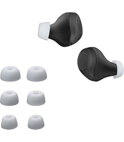 Cuscinetti Multicolore Cuscinetti Silicone Per Auricolari Jabra - Compatibili Elite 75t, 65t, Active, Sport, Evolve - Set Multicolore Punte Silicone Per Elite 75t 65t