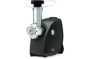 Moulinex ME4728 Successor Tritacarne, 2000 W, 3 Accessori, Taglio perfetto fino a 2,3 kg/min, Maniglia per Trasporto, Lame Autoaffilanti, Nero