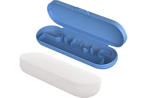 Cdemiy Etui Brosse a Dent Electrique, 2 Pièces Universel Boîte à Brosse à Dents, Plastique Boite Brosse a Dent pour Oral B/Oral B Pro/Philips Sonicare, pour Voyages Camping Voyages dAffaires