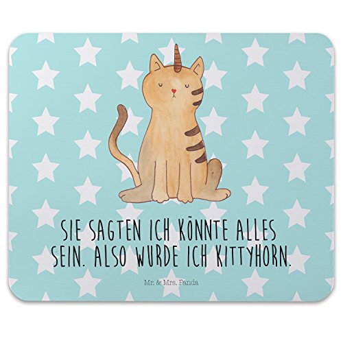 Mr. & Mrs. Panda Mauspad Druck Einhorn Katze - 100% handmade in Norddeutschland - Einhorn, Unicorn, Katzer, Mieze, Regenbogen, Glitzer, Einhornpower, Erwachsenwerden, Einhornliebe, Katze, Katzenliebe, Katzenhorn, Einhornkatze, Kittyhorn Mouse Pad, Mousepad, Computer, PC, Männer, Mauspad, Maus, Geschenk, Druck, Schenken, Motiv, Arbeitszimmer, Arbeit, Büro Einhorn, Unicorn, Katzer, Mieze, Regenbogen, Glitzer, Einhornpower, Erwachsenwerden, Einhornliebe, Katze, Katzenliebe, Katzenhorn, Einhornkatze