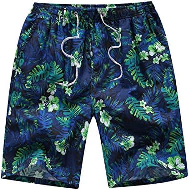 BienBien Swim Shorts Flower Mens Quick Dry Beach Surfing Boardshorts Drawstring Bathing Suit Trunks With Pocket