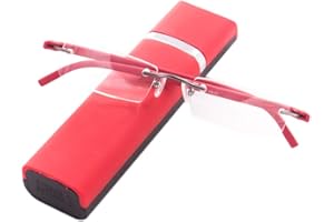 KoKoBin Lunettes de lecture ultralégères TR90 sans monture avec étui à lunettes Aide à la lecture pour hommes et femmes