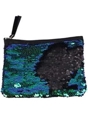 Lukis Damen Kosmetiktasche Glänzend Paillette Glitzer Handtasche Party