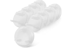 Kidoola Pack of 24 Socket Covers, Child Proof Home Safe Plug Protectors, Electrical Insulation Plastic Socket Guards Caps for Children and Baby Safety for Home, School, Kindergarten, Nursery - White