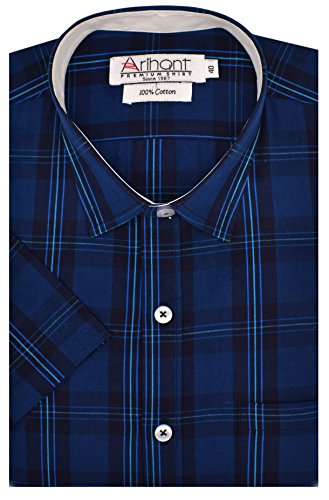 Arihant Mens Checkered Half Sleeves Reguler Fit 100% Cotton Formal Shirts RS.699 (61.00% Off) - Amazon Arihant Mens Checkered Half Sleeves Reguler Fit 100% Cotton Formal Shirts RS.699 (61.00% Off) - Amazon