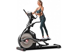 ‎ASVIVA Crosstrainer AsVIVA E50 Pro, Ellipsentrainer in Studio-Qualität, automatischer Widerstand, elektr. Steigung, großes Touch-Display mit Streaming, App-Steuerung, gelenkschonend bis 150 kg