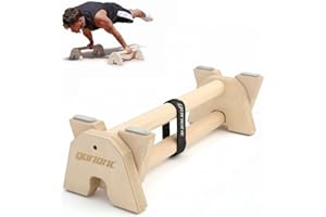 GORILANT Gorletic - Soporte para flexiones, Paralelas de Calistenia, barra de madera haya, 42CM Entrenamiento en parque