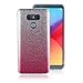 Produktbild Hülle für LG G6,Glitzer Hülle für LG G6,Leeook Noble Schön Luxus Fashion Style Gradient Silber Rosa Entwurf Glitzer Sparkle Bling Glänzende Shining Hart PC Zurück Handyhülle Perfekte Passform Schutzhülle Etui Bumper Case Cover für LG G6 + 1 x Schwarze Eingabestift-Silver Pink