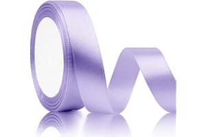 SERENEGLOW Nastro Raso Viola 20mmx22m Nastrino per Bomboniere Nastri Decorativi per Bomboniere Nastro Colorato Nastro Bomboniere Nastro per Bomboniere Nastrino per Bomboniere Nastro Lilla Nastro Fiocco Stoffa