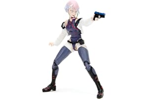 Jada Toys Cyberpunk Edgerunners Figur Lucy (14 cm) - bewegliche Sammel- und Actionfigur mit alternativem Kopf, Händen und Zubehör, für Fans & Sammler ab 15 Jahre