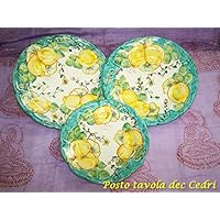 Servizio di piatti per 6 persone in ceramica di Vietri