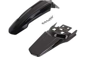 lfdhcn Front + Rear Mudguards Fender Protector for Sur-Ron Sur Ron Light Bee Dirt Bike Motorcycle Accessories, Black 2Pcs, 500250032