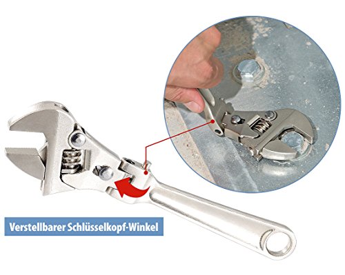 AGT Verstellbarer Gabelschlüssel, Durchmesser bis 24 mm - 4