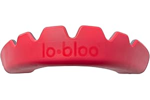 lobloo SLICK Paradenti Professionale Dual Density per sport ad Alto Contatto come MMA, Hockey, Calcio, Rugby. Taglia unica +14yrs (Rosso)