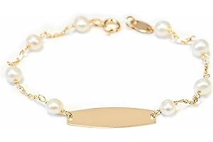 Monde Petit Pulsera Niña Oro Amarillo 18 Kilates (18K) Esclava Redonda 3,5 mm Brillo 13 cm - Certificado Garantía - 1226