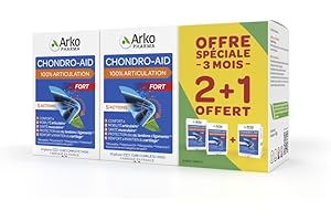 Arkopharma - Chondro-Aid 100% Articulation | Flexibilité et Bien-être Articulaire - Mobilité et Souplesse - Articulations - Gênes Articulaires | 3 Mois - 180 gélules