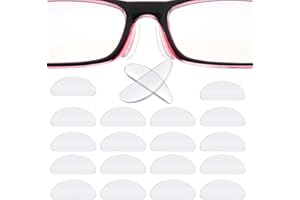 XIKSJW 10 Paia Cuscinetti di Naso Adesivo Antiscivolo in Silicone Fermaocchiali per Occhiali Occhiali da Sole Occhiali Vista Trasparente
