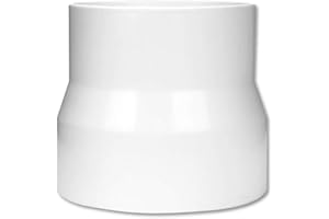 Hon&Guan Ducting Reducer 110mm to 100mm Extractor Fan Reducer Circular Reducing Joint Duct Pipe Connector Adaptor