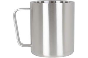 Lifeventure Mug en Acier Inoxydable – Tasse résistante à la Corrosion idéale pour Le Camping ou Les Voyages