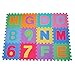 HOMCOM EVA Interlocking Soft Foam Children Kids Playmats Alphabet Numbers Exercise Floor Mats 36pcs