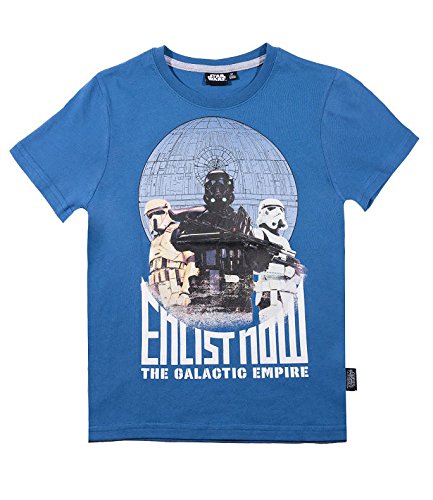 Star-Wars-The-Clone-Wars-Darth-Vader-Jedi-Yoda-Jungen-T-Shirt-blau