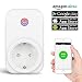 Produktbild Smart Steckdose,Furado WLAN Steckdose WiFi Steckdose Arbeiten mit Amazon Alexa [Echo,Echo Dot] und Google Home,mit App Steuerung für IOS und Android,Haus und Büro Fernbedienungsschalter (Weiß)