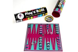 WEIBLE SPIELE Weiblespiele 6227 Backgammon 'Play 'N' ROLL' aus Wollfilz mit Spielsteinen aus Acrylglas