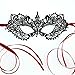 Price comparison product image Christian Black and Red Lace Goddess Masquerade Mask by Samantha Peach