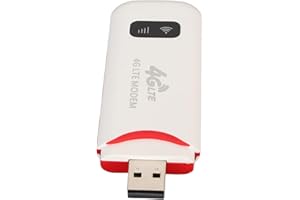 Jectse Módem WiFi USB 4G LTE, Desbloqueo de Enrutador WiFi 4G Portátil con Ranura para Tarjeta SIM, Minipunto de Acceso Móvil WiFi de 300 Mbps, Enrutador de Red Inalámbrica de Punto de