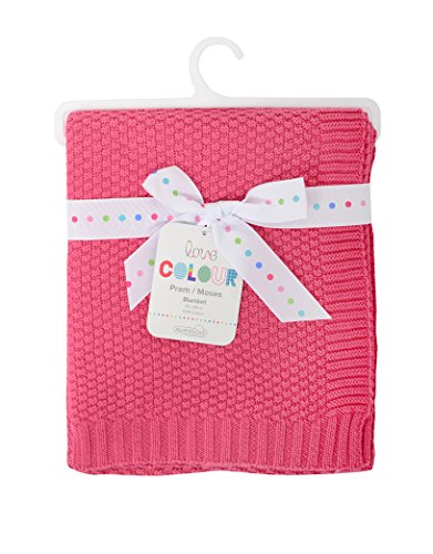 Silver Cloud Love Cotton Blanket (Raspberry)