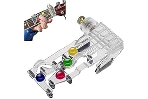Agoto Guitar Ukulele Beginner One-Key Chord Assisted Learning Tools, Adults Children Trainer Beginners Accessories