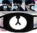 3PCS Unisex Breathable Anti Dust Earloop Mouth Face Mask Black (Style A)