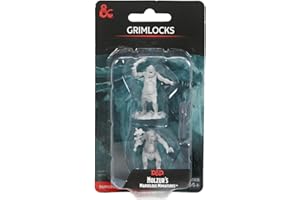 Wizkids Games D&D Nolzur's Marvelous Miniatures: Grimlocks Unpainted Dungeons and Dragons Miniatures