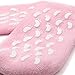 Natural Health Foot Care Pedicure - KingOfHearts™ - Bristle Feet Scrubber and Wooden Handle Pumice Stone Backed Brush, with Pedicure Mask Anti-Slip Moisturizing Soaks Socks - 2 in 1 set - Pink